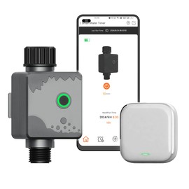 Gray WiFi Sprinkler, 1 Zone Smart Water Timer, Outdoor Hose Timer for Lawns, Yards and Garden (1-1 Zone Smart, Gray