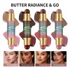 Melemando 4 Color Dual-Ended Contour Stick Concealer Stick, Multifunctional Contouring