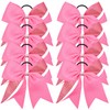 8PCS Cheer Bows Bulk Glitter Cheerleading Bows Girls Hair Bows