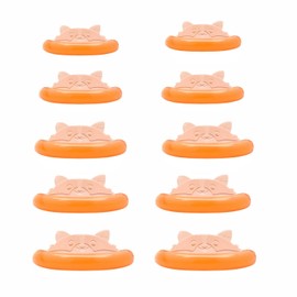 Liber Beauty Eyelash Lift Pads Reusable Silicon Lash Perm Rod 5 Sizes L-Curl Eyelash Lifting Shield DIY Use at Home or Salon Lash Perming Tool (Jelly Orange)