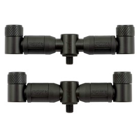 Fox Black Label 2 Rod Adjustable Buzz Bars, 150mm & 180mm, Aluminium, QR System, Fishing