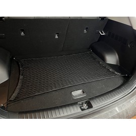 Floor Style Automotive Elastic Trunk Mesh Cargo Net for Kia Seltos S LX EX SX 2021-2024 - Premium Trunk Organizer and Storage - Luggage Net for Crossover - Best Car Organizer for Kia Seltos