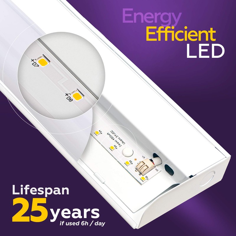 Hardwired LED Under Cabinet Task Lighting - 14 Watt, 21",