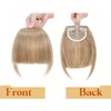 Elailite Fringe Hairpiece, Real Hair, Clip-In Fringe, One-Piece Extensions, Natural