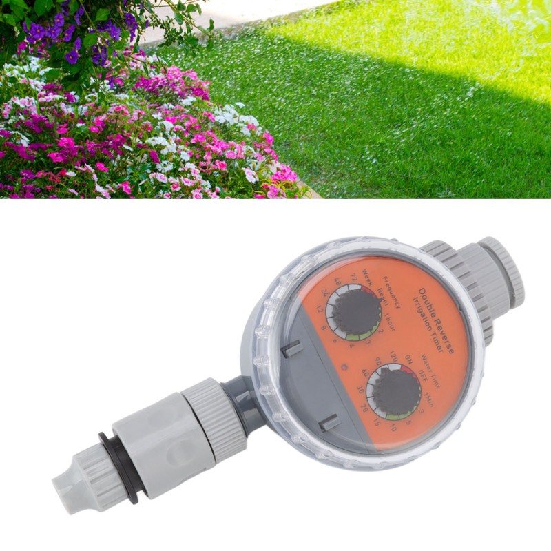 Irrigation Timer Dual Dial Ball Valve IP67 Waterproof Automatic Pressure