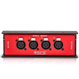 CAT Box FX - Female XLR Stage Box with Analog Audio Over Shielded CAT Cable. Send 4 Channels of Audio, DMX, Clear-Com or AES.