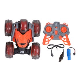 5 Wheel Stunt Car Toy 2.4G Remote Control 360 Degree Rotating Flip RC Car for Children Orange