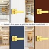 Probrico Brushed Gold Dummy Door Handle Interior Door Levers Square