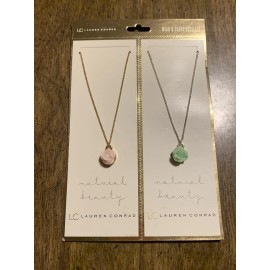LC Lauren Conrad Wear & Share Rose Necklaces. ‘Natural Beauty’  2 Necklace 16 In