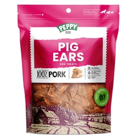 Healthy Pig Ears | Natural Dog Treats | Rawhide Alternative Pigs Ears for Dogs | Single Ingredient Pig Ears Dogs Chews | Gnaws Pig Ears Chews | Healthy Treats for All Dogs (15 Count (Pack of 1))