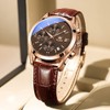 OLEVS Watches for Men Rose Gold Steel Case Waterproof Watches