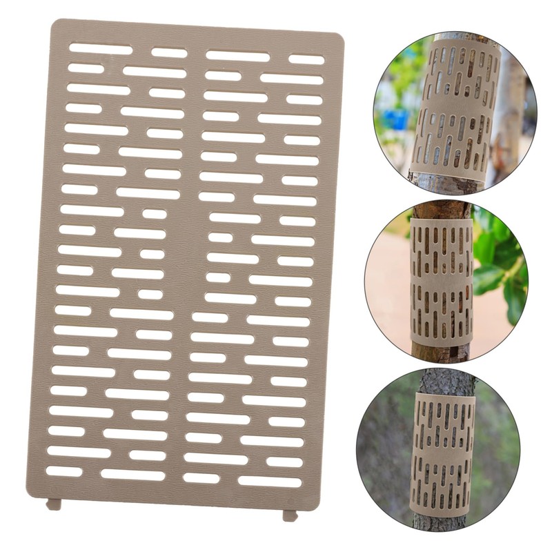 KONTONTY Plastic Tree Trunk Protector Modular Tree Guard for Enhanced