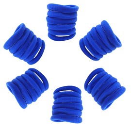 Topkids Accessories 36 pc Thick Hair Bands for Women and Girls, Hair Bobbles Elastic HairBands Ponytail Hair Ties Hair Elastics Hairbands Women Hair Ties No Damage elastic hair bands (Royal Blue)