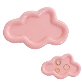 SULIUDAJI Tray Silver-Plate Trinket Tray Trinket Holder Cute Trinket Plate Holder Ring Holder Jewellery Dish for Girlfriend, Mum, Friend, Women Home Decor