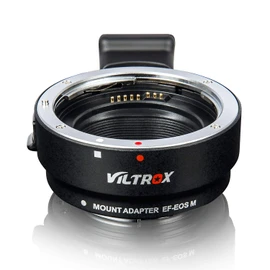 VILTROX EF-EOS M Adaptador de Montura de Objetivo de Enfoque Automático Compatible con Canon EF/EF-S Lente a EOS M (EF-M Mount) Cámara EOS M1 M2 M3 M5 M6 M10 M50 M100