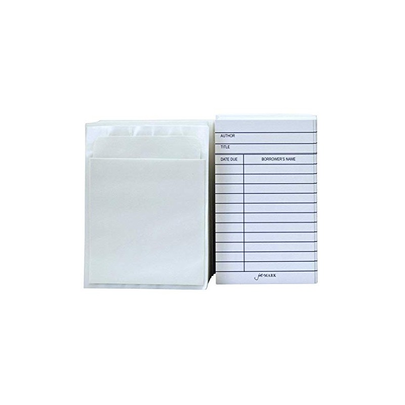 Jot & Mark Library Book Card and Pocket Holder Kit