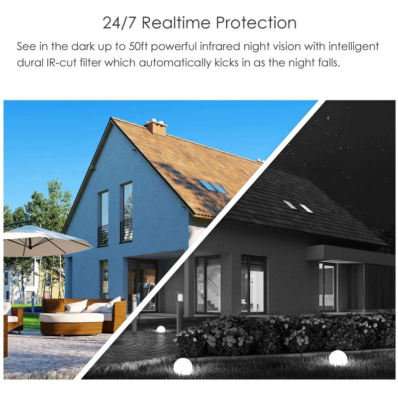 ZOSI 5.0MP TVI Security Camera-Super HD Bullet Waterproof CCTV BNC