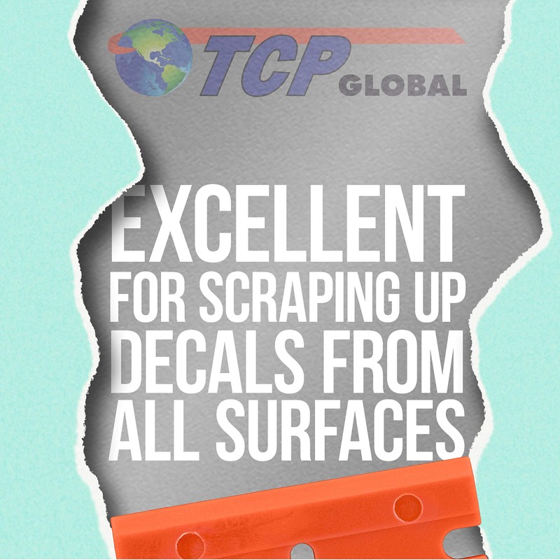 TCP Global 100 Piece Plastic Razor Scraper Blades with Extra