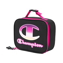 Champion Kids Lunch Kit, Black/Fuchsia, Youth Size