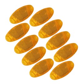ANYUANKW Pack of 10 Bicycle Spoke Reflectors, Cat Eye Reflectors, Bike Bicycle Warning Light, Spoke Reflectors for High Safety (Orange)