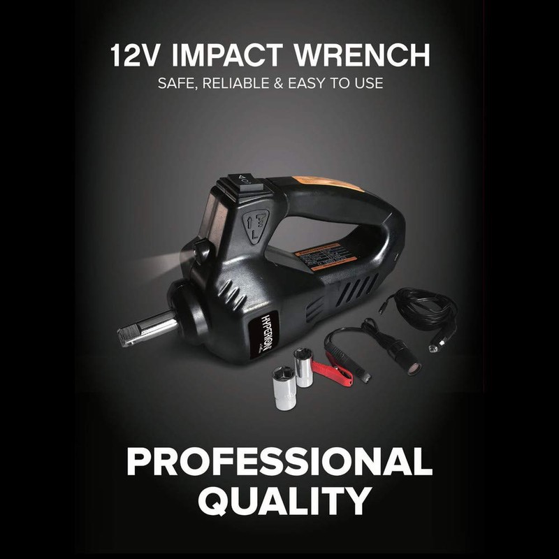 Hyperion Lift-Assist 12V Portable Impact Wrench - 12 Volt Electric