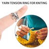 Adjustable Crochet Yarn Tension Ring for Knitting, 4 Pcs Finger