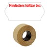 1,500 Labels 26 x 12 mm White "At Least Last