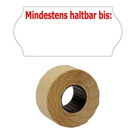 1,500 Labels 26 x 12 mm White "At Least Last Until" Permanent (1 Roll), MHD Durability Date Labels, for Price Gun PB-Onlinehandel