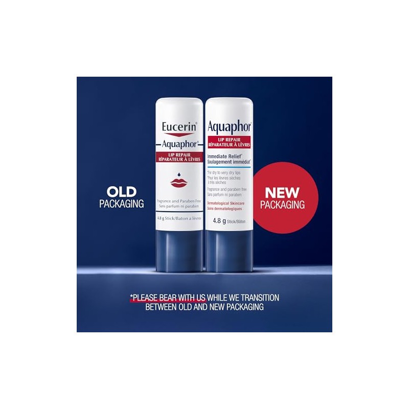 Aquaphor EUCERIN AQUAPHOR Lip Repair Stick DUO PACK for Dry,
