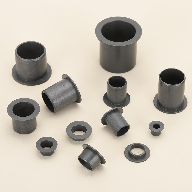 sourcing map 8Pcs Flanged Sleeve Bearing, Plastic Bushing ID 12mm