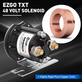 FIXHAWK 48 Volt Solenoid for EZGO TXT Electric 2010-up and All 48V MPT 800/1000 Vehicles Golf Cart 612711
