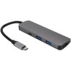 4 In 1 TypeC HDMI Converter Adapter Hub Support 3840x2160/30HZ(Gray)