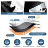 Blackout Blind, 300x145cm Portable Stick-on Window Blinds, Temporary Blackout Curtains