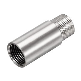 Recogwood Shower Head Extension Arm, 2.36 Inch Shower Arm Extender G 1/2 Inch Stainless Steel Shower Arm Extension Round Pipe for Bathroom Accessory (6cm)