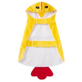 Disfraz de pollo para perro, gato, mascota de Halloween de Acción de Gracias con capucha para cachorros y perros (XL)