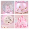 Light Up Musical Snow Globe Rotating Crystal Ball Music Box