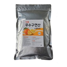 스텐다드 식용 구연산(파우치)900g x 1개/무수구연산100% Standard Edible Citric Acid (Pouch) 900g x 1 / Anhydrous Citric Acid 100%