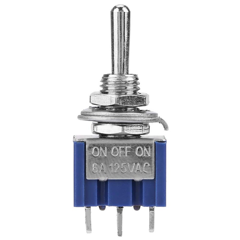 EVTSCAN 10Pcs SPDT Mini Toggle Switch 6A 125V AC, ON