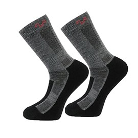Woolona Merino Active Hiking Socks, Outdoor Socks Made of Merino Wool, Functional Socks for Men and Women, black