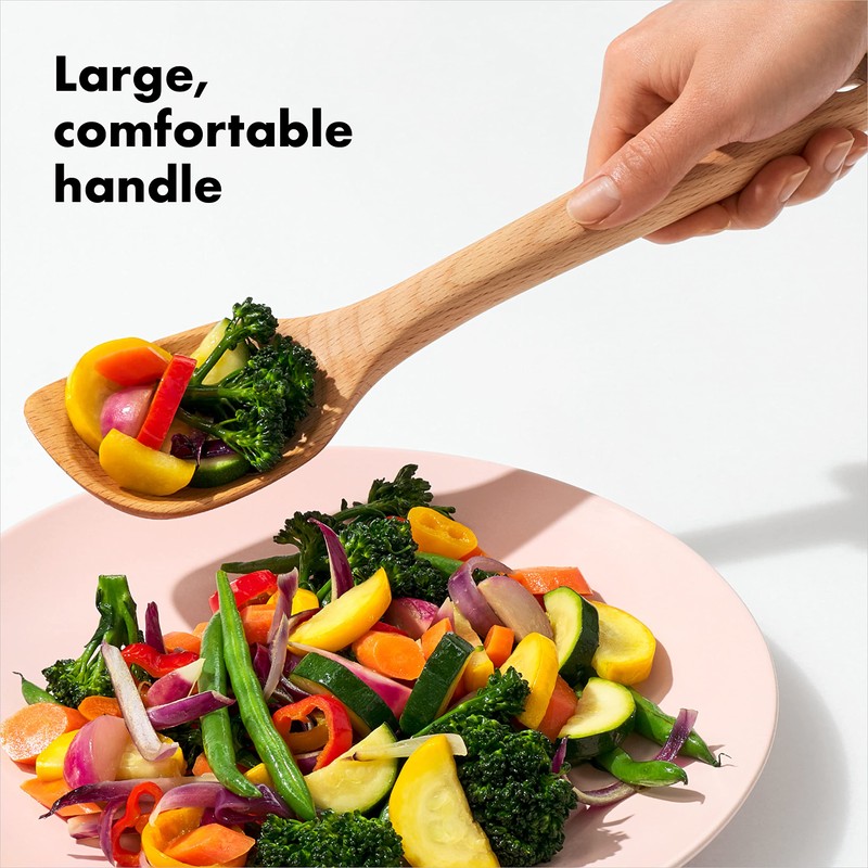 OXO GG Wooden Corner Spoon, Natural