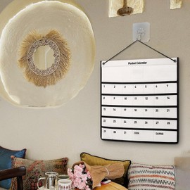Calendar Pocket 1 Month Wall Hanging Pocket Non-woven Fabric Storage Bag for Home Office