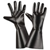 L/Look Black Lace Lycra & Neon Gloves for Fancy Dress