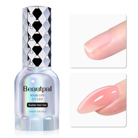 Beautpal Builder Gel for Nails 15ml Nail Strengthener in a Bottle Nail Extension Hard Gel Soak Off Long Lasting Gel Color 004 Rose Pink