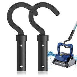 Quvxzy Paket von 2 Haken für Poolroboter – Universelle Zubehör Haken Poolroboter, Poolhaken für Stangen, Kompatibel mit Allen Arten von Poolreinigern, Vacuum Sweeper Hooks, Vacuum Accessories
