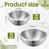 Honeydak 2 Pack 35 oz, 70 oz Dip Chiller Bowl