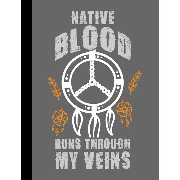 Proud, Native Blood Runs Through My Veins, Composition Book: 4x4