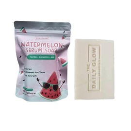 The Daily Glow Essentials Watermelon Serum Soap – 135g | Hydrating, Nourishing, and Skin-Revitalizing Bar for Daily Use
