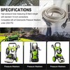 25-Foot Pressure Washer High Pressure Hose with m22 connector, Replacement