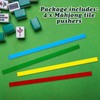 Henoyso Mahjong Tile Pushers 16.3 Inch Colored Acrylic Mahjong Pushers