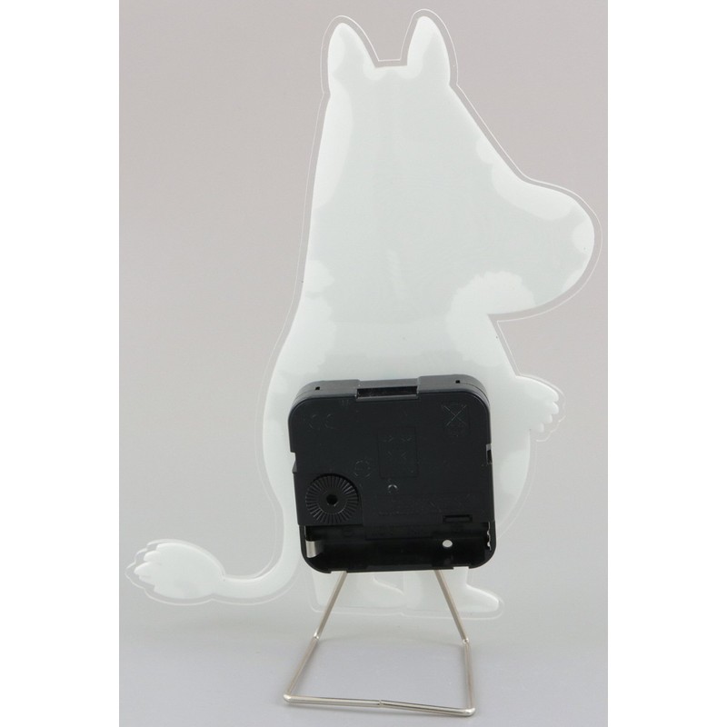 Sunfarm Moomin Silhouette Wire Stand Mini Table Clock, Moomin, White